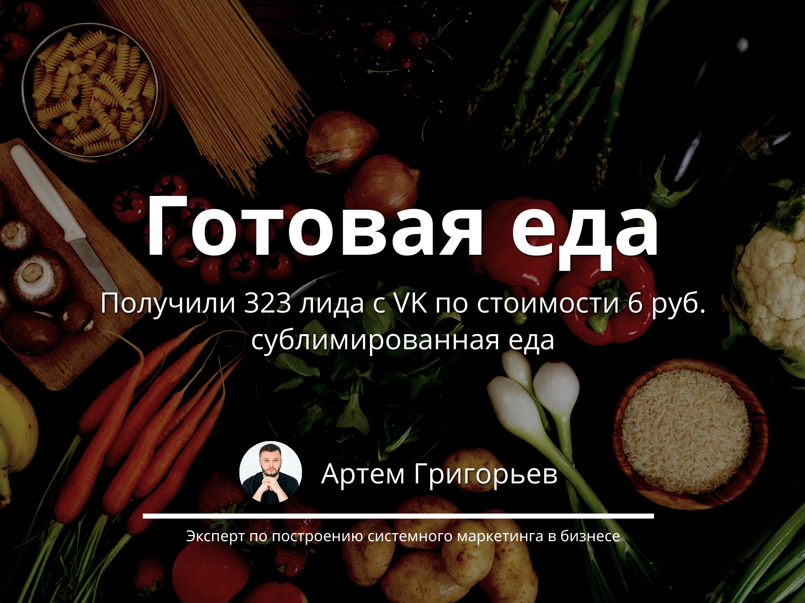 323 лида по 6 ₽ за 8 дней для производителя сублимированной еды